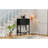 Narrow Console Table, Slim Sofa Table With Three Storage Drawers And Bottom Shelf (Black)-630466369