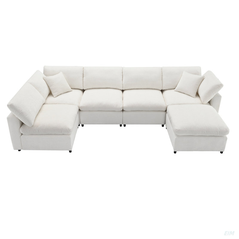Comfortable Fabric Sectional Sofa (Sectional)