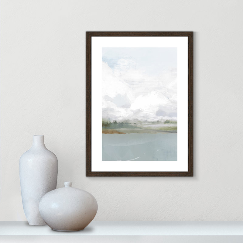 All Shore - Impression de cadre photo sur papier, Papier encadré brun, H 23 po x l 17 po x P 0,75 po