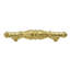Acanthus 3 inches c.c. pull Romanesque style with column base in Gilded Mercury-182149447-182149497