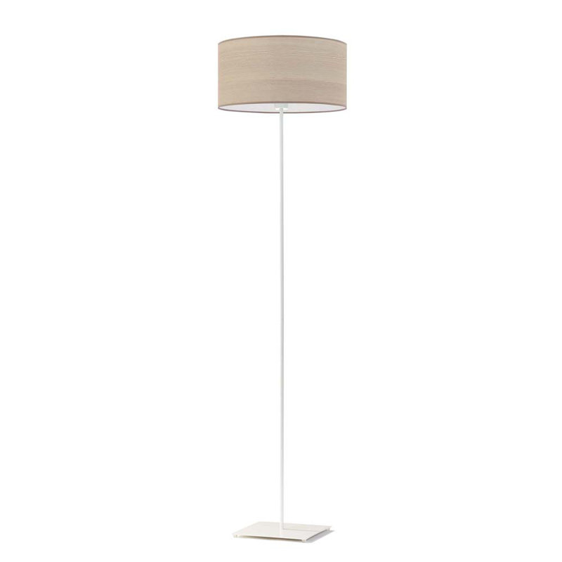 Blayk 156cm Traditional Floor Lamp, Beige, White