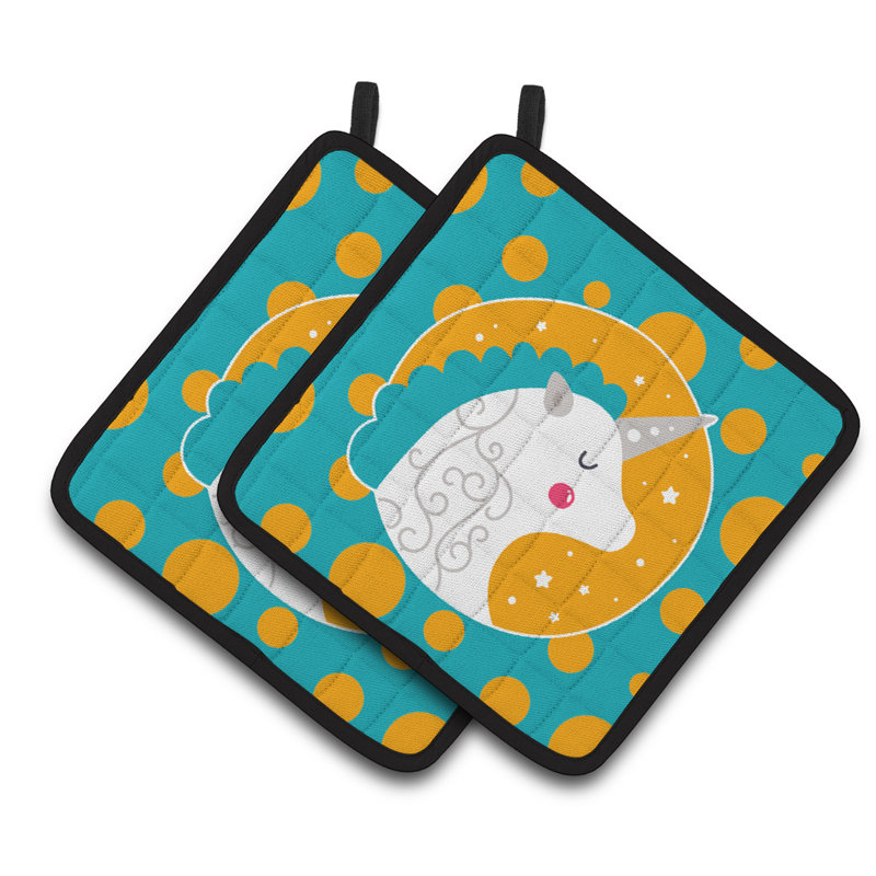 Cuisinier poignée coussin licorne à trésors caroline