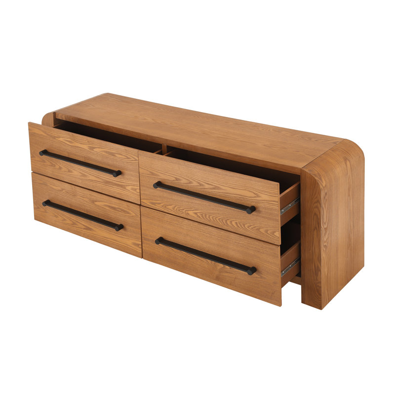 Commode 4 tiroirs Riviera, Naturel