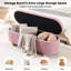 Banc ottoman de rangement ovale de 51,2 pouces avec pieds en bois-1029285323
