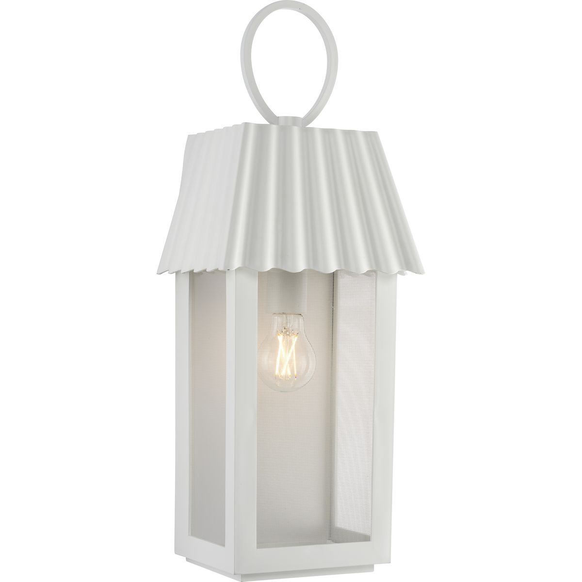 Godin Outdoor Wall Lantern, Shelter White