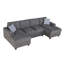 Canapé modulaire en U ultra confortable avec coussins moelleux, sièges polyvalents et chaises longues relaxantes pour le confort de la maison-751833404
