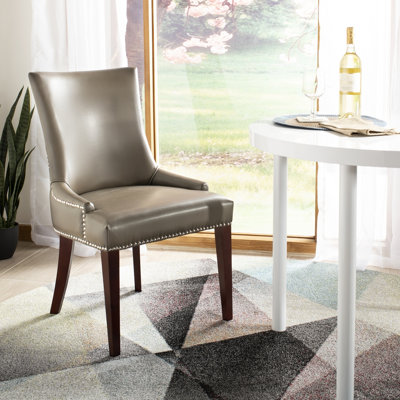 Chaise de salle à manger en cuir 19 po