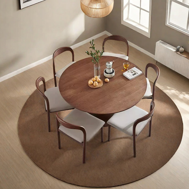 Garlic-shaped leg dining table set, 7