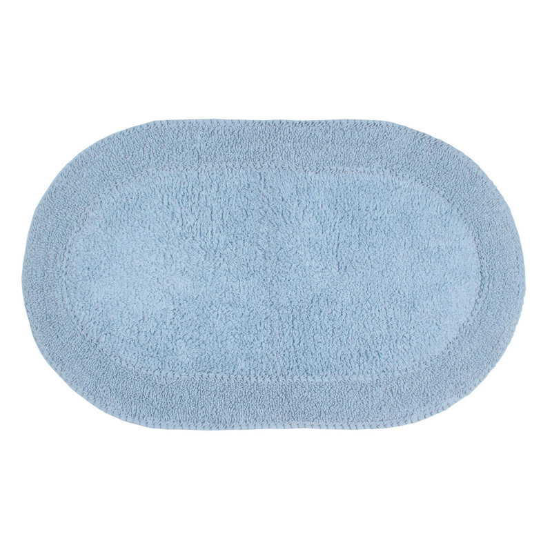 Tapis pour salle de bain 100% coton Double Ruffle Collection, L 24 po x L 40 po, Île Seymour Nord, Galapagos