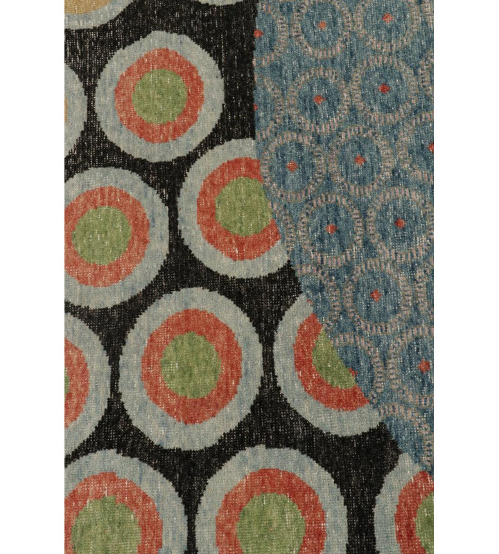 Distressed Homage Handmade Kilim Wool Animal Print Area Rug, Rectangle 5' x 8'