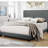 Dasjia Nailhead Trim Upholstered Bed in Gray-1763815358
