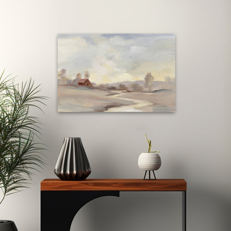 Farmhouse / Country Monochromatic Farm View, 24" H x 16" W