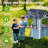 Wooden Playhouse, Kitchen and Pet Door