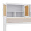 Lit escamotable compact avec rangement supérieur, structure pliable avec éclairage et connectivité USB-1841215923