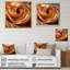 «Orange Abstract Spiral Cyclone Tranquility - Abstract Spirals», art mural-339493950-339493939