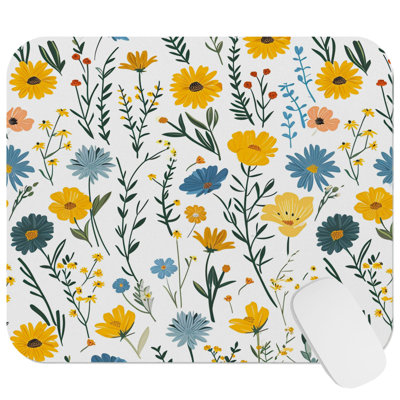 Botanical Cottagecore Garden Cottage Gaming Cute Office Laptop Desk Pad Gift Mat Square Rectangle Non-Slip Mousepad
