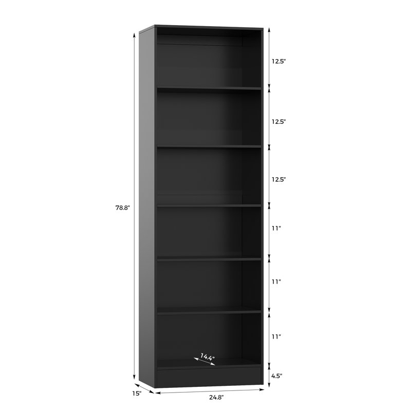 79-Inch Closet Storage System, Wardrobe With Storage Compartments And Adjustable Partition, Black