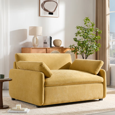 Fauteuil surdimensionné en chenille