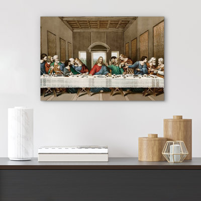 Célèbre œuvre d'art «The Last Supper», peinture par Leonardo Da Vinci, graffiti et art populaire