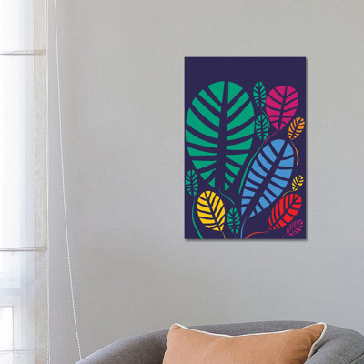 Summer Flowers In The Night by Emmanuel Signorino - Wrapped Canvas Gallery-Wrapped Canvas Giclée