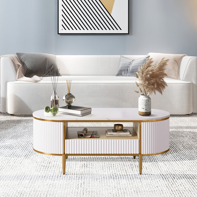 Table basse ovale Modern Luxury