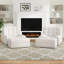 Chaise longue rembourrée 32,5 "avec repose-pieds-860862939