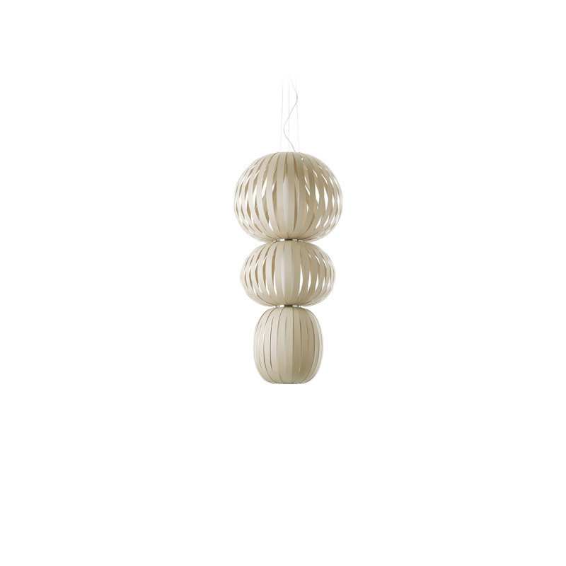 Totem 1 - Light LED Pendant, Ivory White, 2700K LED, 61" H x 28.7" W x 28.7" D