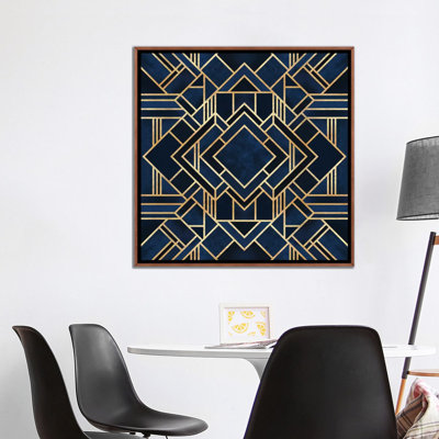 Art déco III par Elisabeth Fredriksson - Impression sur toile tendue sur châssis
