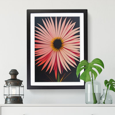 CAN-V0523-1743X Paper Chrysanthemum Flower 1 Piece Wrapped Canvas Wall Art