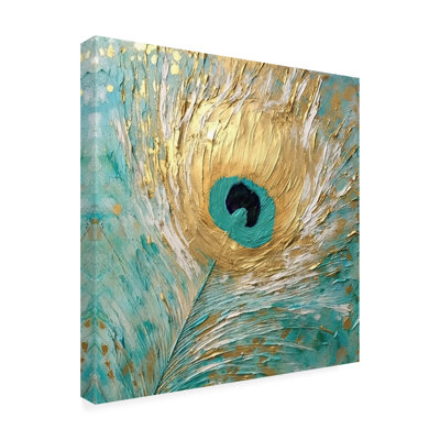 «Stiles Peacock Impasto I», reproduction sur toile