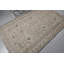 Tapis turc vintage fait à la main en beige élégant avec des motifs floraux complexes pour les espaces de vie
