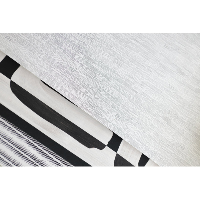 Wallpaper Double Roll, Black/White