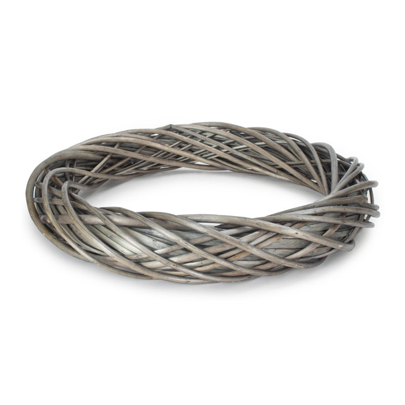 Wicker Ring Shaped Wreath, 8cm H x 49cm W x 49cm D