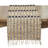 Textured Bold Stripe Fringe Table Runner