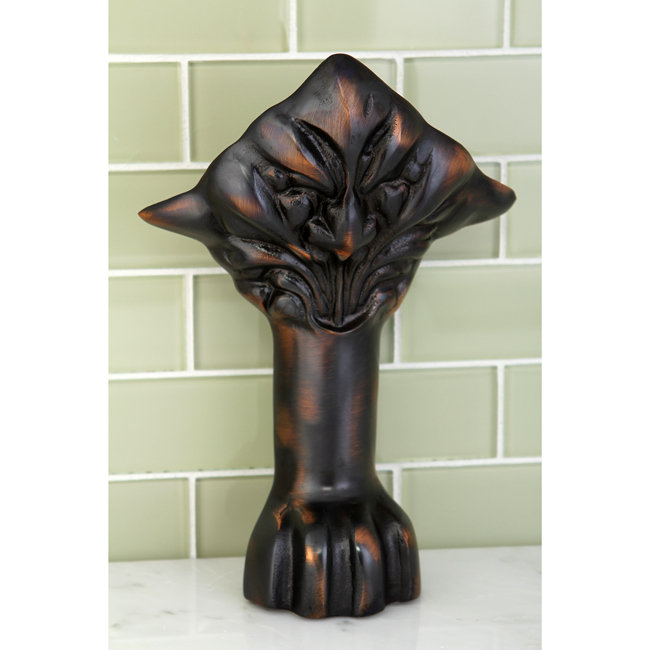Kingston Brass Aqua Eden 4-Piece (Set) Lion Paw Cast Iron Tub Feet, Oil Rubbed Bronze