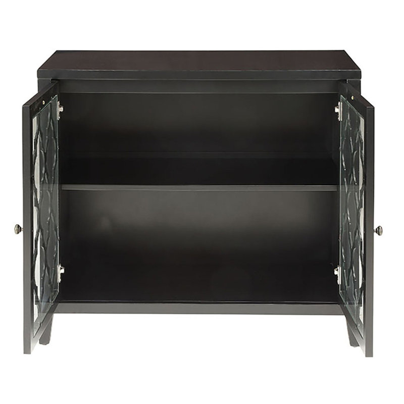 Console noire avec tablette à l'intérieur