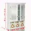 Armoire de rangement pour salle de bain, armoires à pharmacie pour salle de bain avec miroir, 2 portes, 2 tablettes réglables + 3 paniers de rangement en bois de style mural pour salle de bain