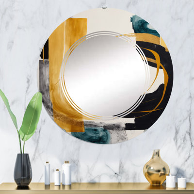 Rahsheen Modern Green Art Deco III - Miroir mural moderne transitionnel