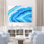«Tonopah True Blue Agate Natural Stone (Part 2)», reproduction d'art sur toile tendue-853858837
