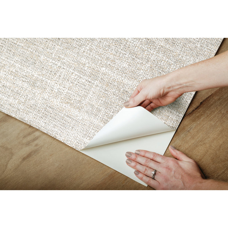 Hayley Tweed Peel & Stick Wallpaper, Beige