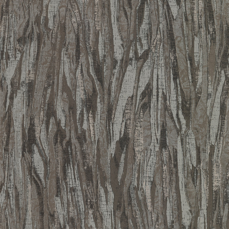 Rouleau de papier peint à grain de bois L 33 pi x l 20,9 po Kirstynn Suna, Gris anthracite