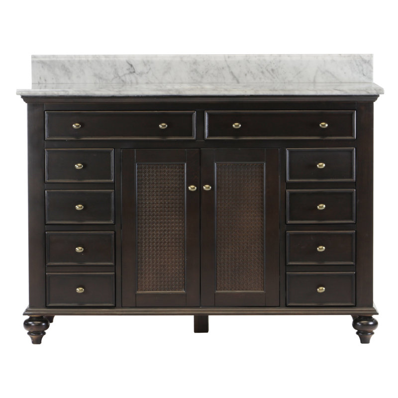 Ensemble de meuble-lavabo de salle de bain simple 48 po Chauvigny, Espresso