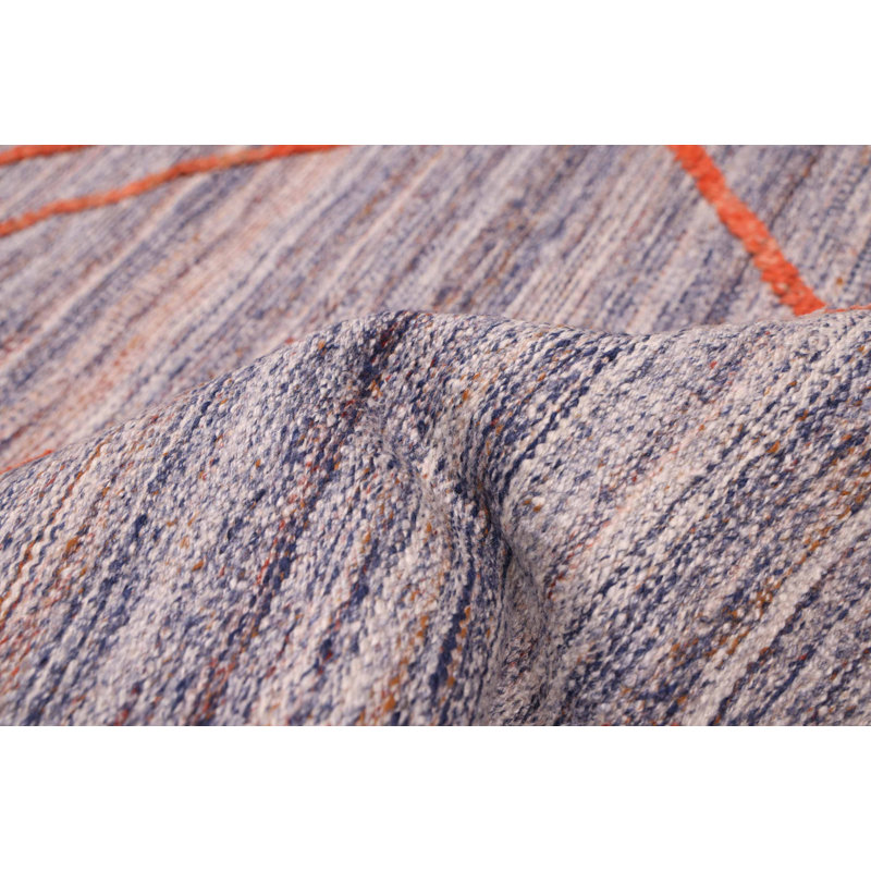 Kilim indigo Marrakech 5 pi 4 po x 7 pi 9 po