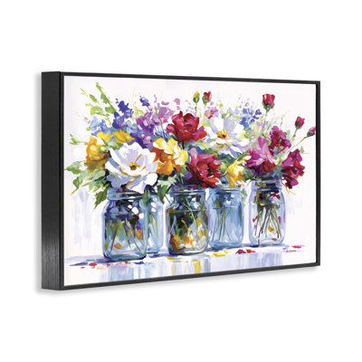 Vibrant Floral Impressions Giclee Art, design by Leon Devenice