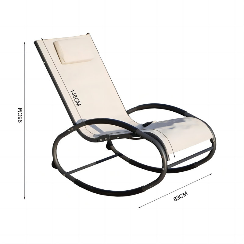 Saechao 58.6'''' Long Single Chaise(Set Of 2), Light Grey