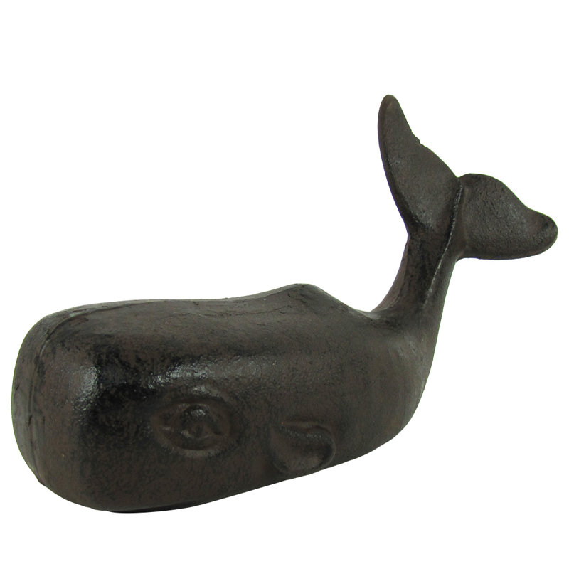3D Sperm Whale Heavy Cast Iron Weighted Floor Stop