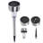 Low Voltage Solar Powered Integrated LED Metal Pathway Light Pack