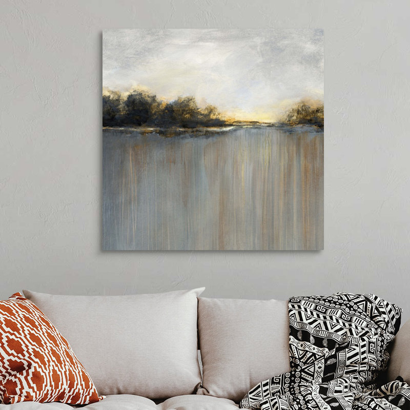 Rainy Sunset I - reproduction d'art sur toile, Toile tendue, H 36 po x l 36 po x P 1,25 po