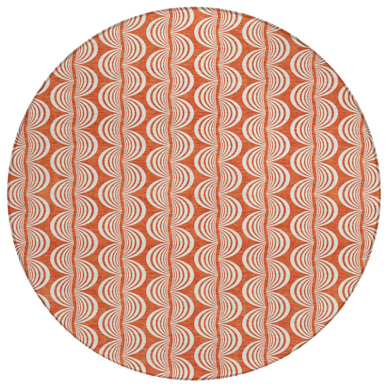 Tapis rond 8 po Coral