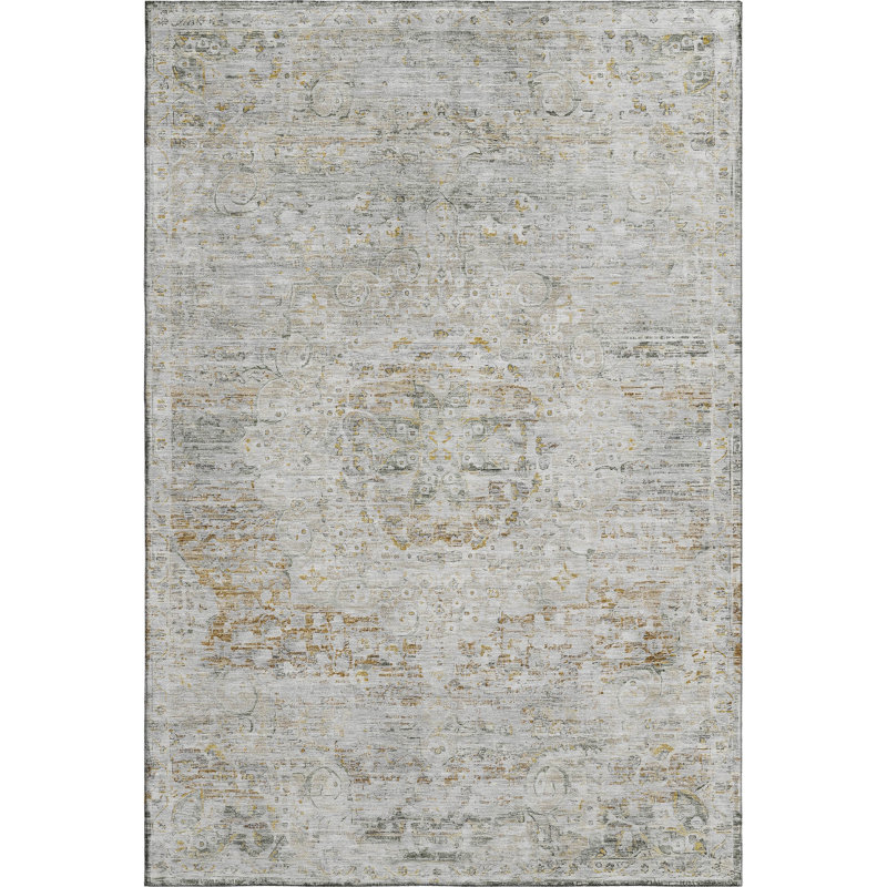 Premium Machine Washable Marasco AMF1636 Global Rug, Rectangle 3' x 5'